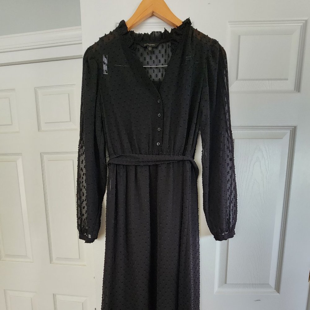 Dress-Black-Banana Republic-Size 6-Tea Length